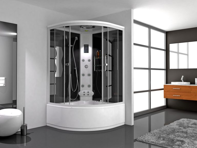 Zeravent Oval Akrilik Panelli Duş Kabini