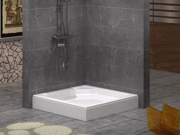 Anemon Akrilik Kare Duş Teknesi