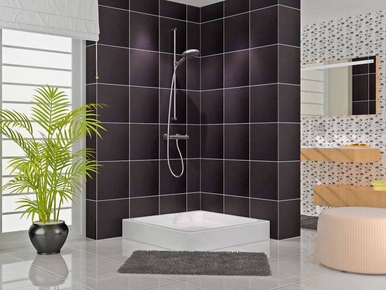 Petunya Akrilik Kare Duş Teknesi