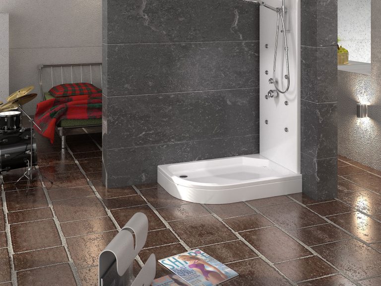 Tera Asimetrik Oval Duş Teknesi